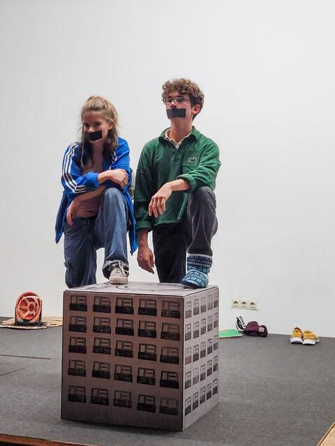 Das TAO - Theater am Ortweinplatz - trat in Zeltweg bei der Veranstaltung "Was tun, wenn alles weniger wird?" auf. | Foto: Wutschweiger