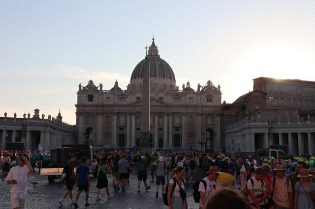 unterwegs am Petersplatz | Foto: Michael Fürnschuß