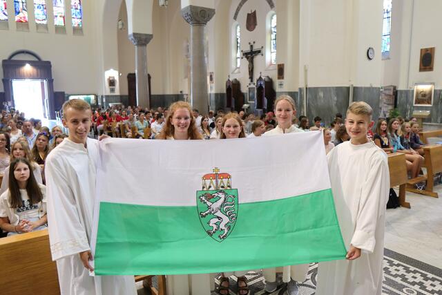 Die „Öase“ war ein fester Treffpunkt für alle österreichischen Ministrantinnen und Ministranten in Rom. Der Gottesdienst mit Jugendbischof Stephan Turnovszky gab viel Energie.