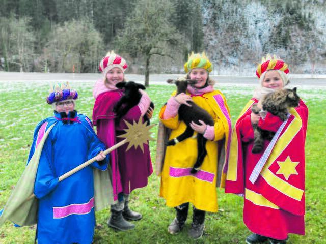 Die Sternsinger von Göstling stehen für das, was die Dreikönigsaktion auch ausmacht: Junge, bunte, fröhliche Kirche | Foto: zVg