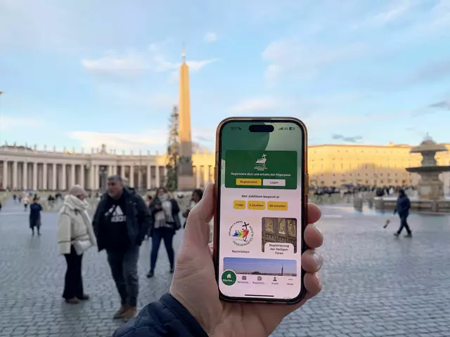 Eine App für Smartphones hält viele Informationen und Anmeldemöglichkeiten rund um das Heilige Jahr bereit. | Foto: Wuthe/Kathpress