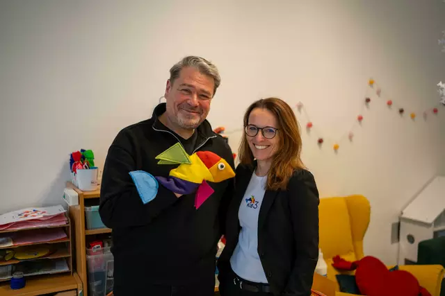 Das Projekt KISA – Kindergartensozialarbeit entwickelten Alexandra Strohmeier-Wieser (r.) von KiB3, der diözesanen Pfarrkindergärten-Stiftung, und Friedrich Mayer von der Caritas.