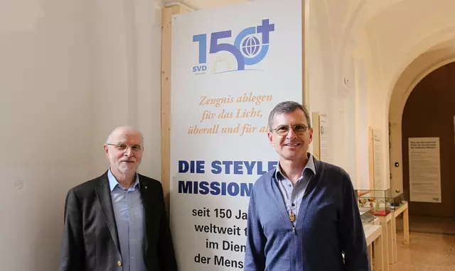 Zwei Burgenländer: Rektor P. Franz Pilz SVD (li.), Provinzial P. Christian Stranz SVD.