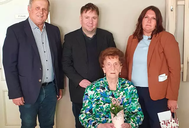 Stinatz. Die älteste Stinatzerin, Anna Grandits, feierte ihren 95. Geburtstag.