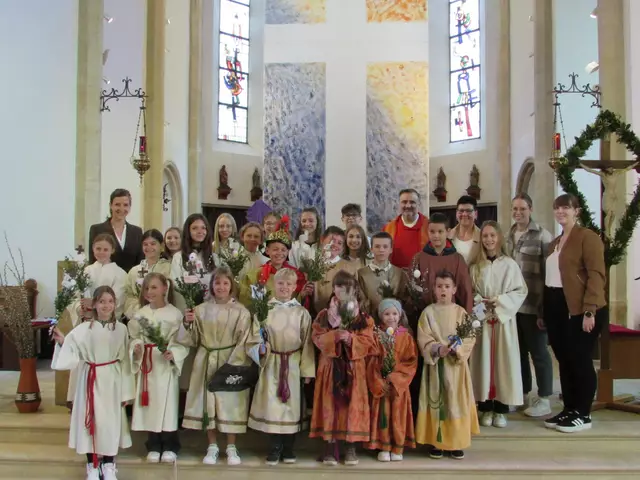 GNAS. In Gnas gestaltete die Katholische Jungschar die Segnung der Palmzweige und anschließend die Kinderpassion mit. | Foto:  Pfarre