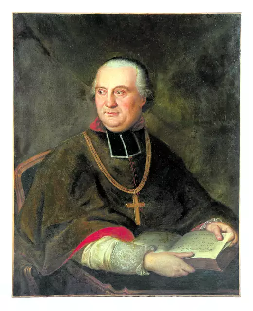 Halbfigurenporträt vom ersten St. Pöltner Bischof Johann Heinrich von Kerens. | Foto: Museum am Dom/Seebacher.