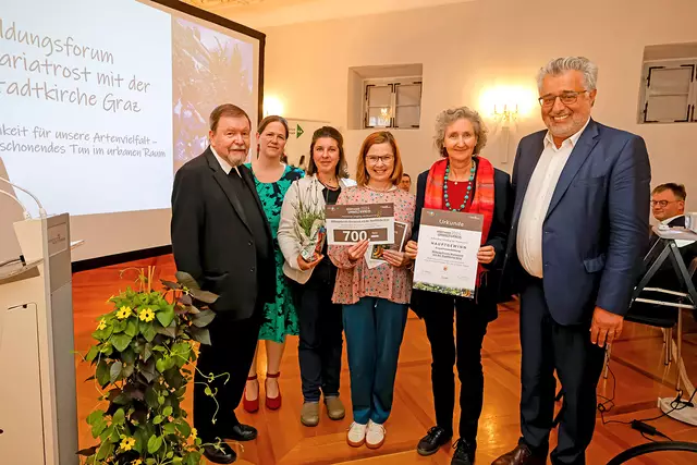 Die Kategorie „Erwachsenenbildung“ des Diözesanen Umweltpreises konnte das Bildungsforum bei den Minoriten mit einem Kooperationsprojekt mit der Stadtkirche Graz für sich entscheiden.  | Foto: Gerd Neuhold / Sonntagsblatt für Steiermark
