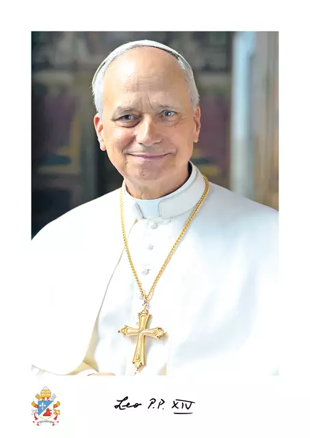 Das offizielle, vom Vatikan veröffentlichte Foto von Papst Leo XIV. | Foto: Vatican Media