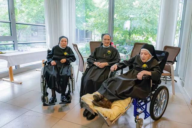 V. l.: Sr. Magdalena, Sr. Franziska und Sr. Alma feierten ihre Jubiläen. | Foto: Gerd Neuhold / Sonntagsblatt für Steiermark
