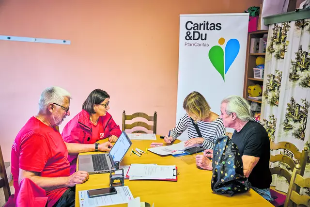 Hochwasser-Soforthilfe-Aktion der Pfarrcaritas nach dem Jahrhunderthochwasser im September 2024 in Böheimkirchen.  | Foto: Caritas