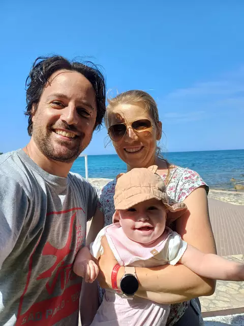 Andrea Bonizzi, seine Frau Marija und seine Tochter Sara | Foto: Privat