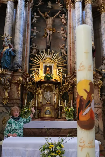  Gertrude Scherner in der Kirche. | Foto: Leopold Schlager