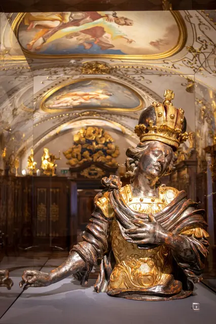 Büstenreliquiar des hl. Hippolyt, geschaffen um 1700. Am Sonntag, 10. August, feiert die Diözese St. Pölten ihren Patron, den heiligen Hippolyt.   | Foto: Diözese St. Pölten