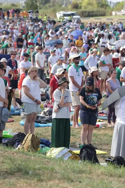  Die jungen Gläubigen während der hl. Messe in Tor Vergata. | Foto: Diözese St. Pölten