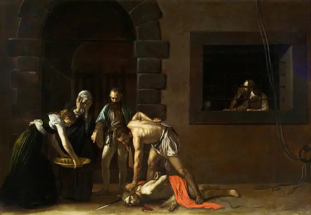 Die Enthauptung Johannes des Täufers – das Gemälde des italienischen Malers Caravaggio (1571–1610) gilt als sein Meisterwerk. Das Bild befindet sich in der Johannes-Kathedrale in Valletta, der Hauptstadt von Malta. Foto: Gemeinfrei | Foto: Gemeinfrei