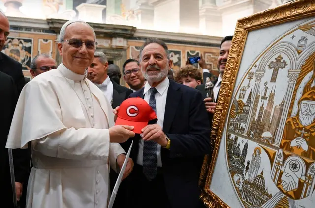 Politik darf nicht von Macht und Eigeninteressen bestimmt sein, sondern muss dem Wohl des ganzen Menschen dienen. Das hat Papst Leo XIV. katholischen Politikern und Gesetzgebern ins Stammbuch geschrieben. 200 Mitglieder des internationalen Netzwerkes, die zur Jahrestagung in Frascati weilen, empfing er im Vatikan. | Foto: Vatican Media