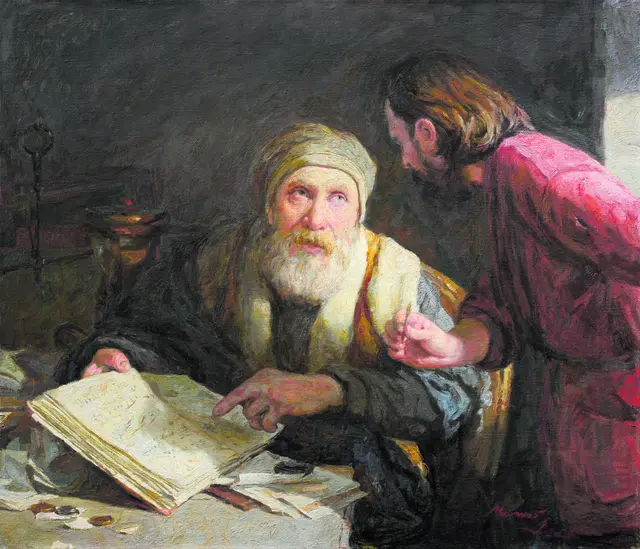 Das Gleichnis vom unredlichen Verwalter. Gemälde von
A. N. Mironov (*1975). | Foto: Mironov, Wikimedia Commons