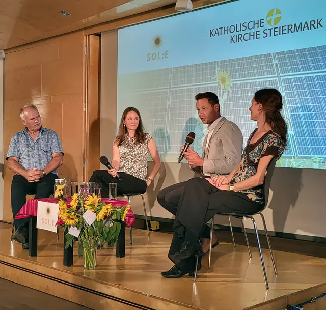 Das Sonnengespräch der Solidarischen Energiegemeinschaft fand im Grazer Franziskanerkloster statt. | Foto: Diözese Graz-Seckau