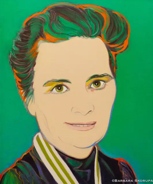 Porträt der Ärztin Dr. Ruth Pfau, gemalt von Barbara Skorupa im Pop Art-Stil. | Foto: zVg