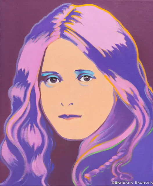 Porträt der heiligen Therese von Lisieux, gemalt von Barbara Skorupa im Pop Art-Stil. | Foto: zVg