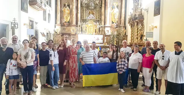 Frauenkirchen. Die ukrainische griechisch-katholische Gemeinde von Eisenstadt besuchte unter der Leitung von Thomas Németh die Basilika. | Foto: Michael Tolstiuk