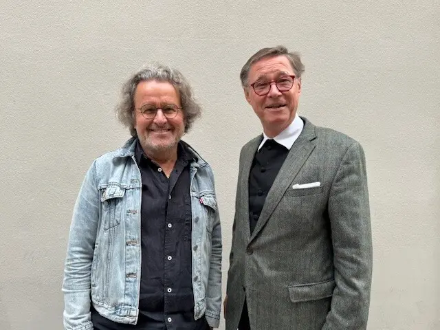  Künstlers Oskar Stocker (li) und Monsignore Markus Plöbst (r.) | Foto: KK