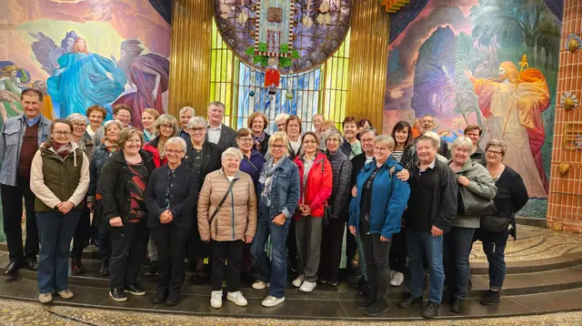 Die Ernst-Fuchs-Kirche in Thal beeindruckte die Pfarrhaushälterinnen beim Kulturtag. | Foto: Voit