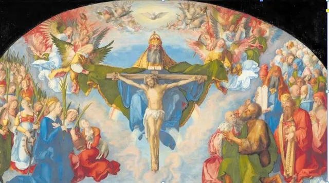 Allerheiligenbild („Landauer Altar“) von Albrecht Dürer (1471-1528). Das Altarbild befindet sich heute im Kunsthistorischen Museum in Wien.
 | Foto: Foto: Wikipedia / Kunsthistorisches Museum Wien