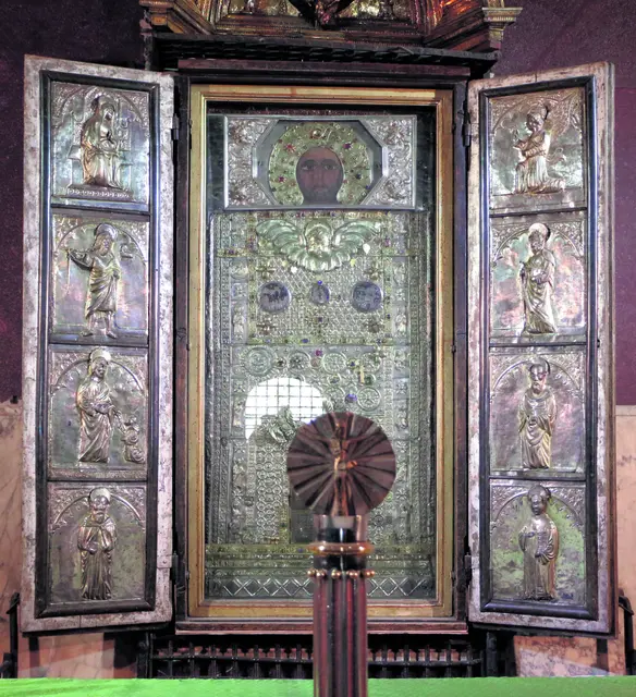 Das von göttlicher Hand gemalte Bild des Weltherrschers Christus. | Foto: Wikimedia Commons