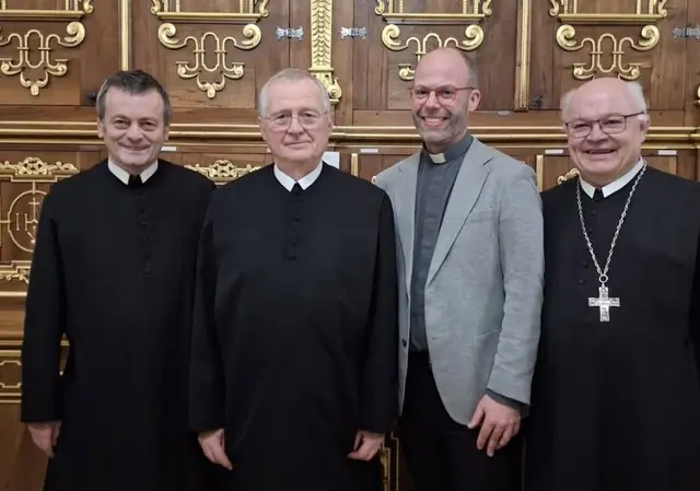 P. Laurentius Resch, Herbert - Hippolyt - Döller, Generalvikar Christoph Weiss, Abt Petrus Pilsinger. | Foto: Stift Seitenstetten