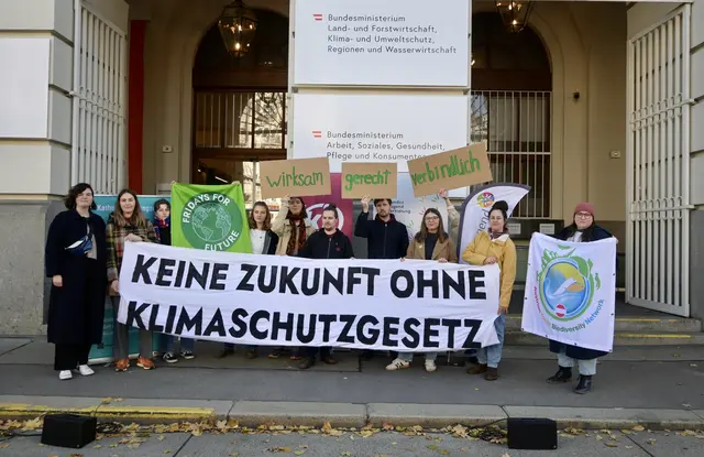 In Österreich fordern sieben Kinder- und Jugendorganisationen und die Bundesjugendvertretung von der Regierung rechtsverbindliche Ziele für den Klimaschutz und die Beteiligung junger Menschen.  | Foto: FFF/Noomi Sollak