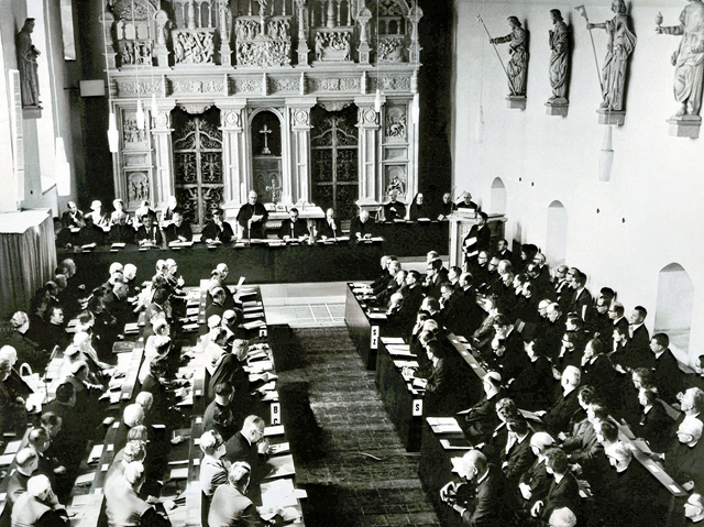 Die Hildesheimer Diözesansynode, auf der am 13. Mai 1968 erstmals in Deutschland auch Laien waren. | Foto: KNA