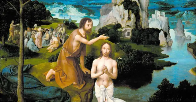 Joachim Patinir: Taufe Jesu Christ. Zu sehen im Kunsthistorischem Museum Wien.  | Foto: KHM / Wikimedia Commons