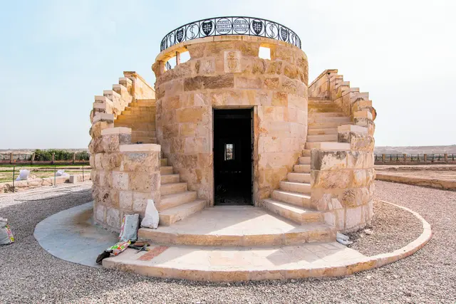 Die Kirche Johannes der Täufer an der Taufstelle Qasr al-Yahud auf dem Gelände der Franziskaner am Jordan. | Foto: Andrea Krogmann/KNA
