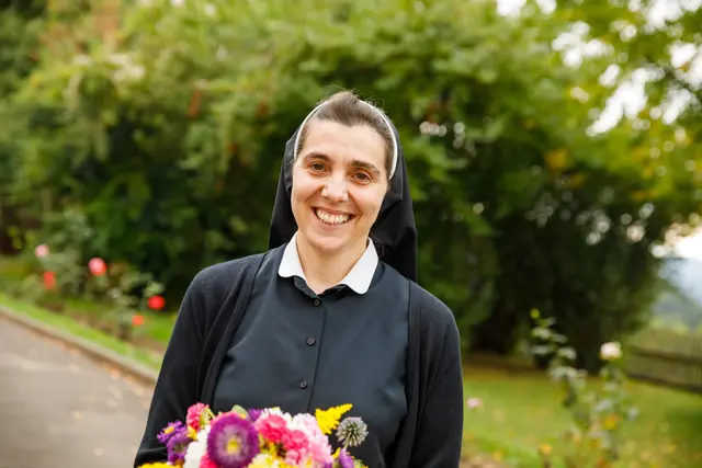 Sr. Laura Ukaj (r.) von den Franziskanerinnen von der Unbefleckten Empfängnis feiert heuer ihr silbernes Professjubiläum (25 Jahre). | Foto: Neuhold