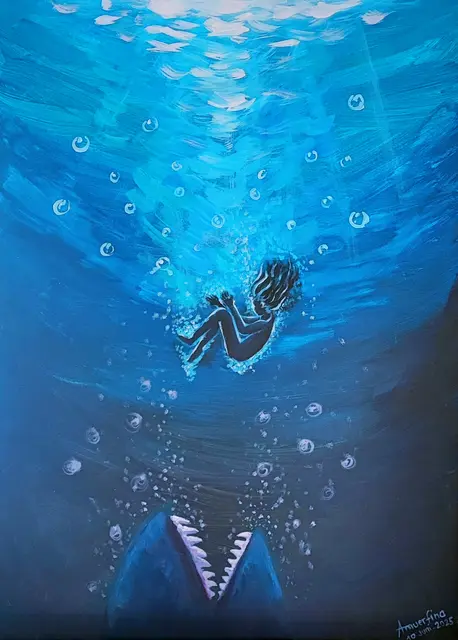 Gemälde: „Unter Wasser“ von Amuerfina Butron