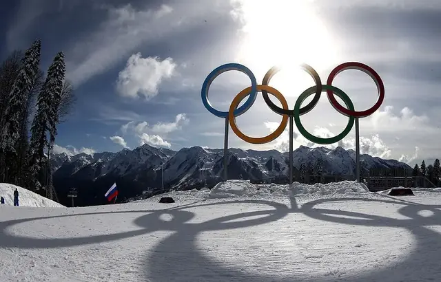 Sonnenuntergang. Die 25. Olympischen Winterspiele endeten am 22. Februar.  | Foto: olympia.at