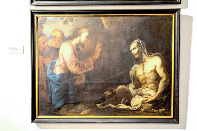 Die Auferweckung des Lazarus, Thomas Friedrich Gedon zugeschrieben, um 1756. Pfarr- und Wallfahrtskirche Maria Dreieichen.  | Foto: Museum Am Dom