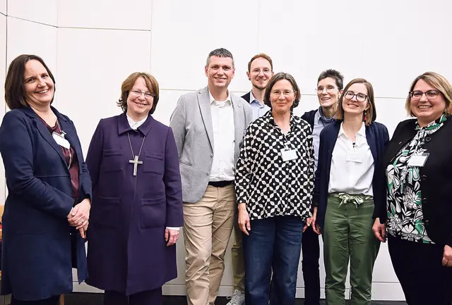 Die Referent:innen der Tagung. | Foto: SALK / Sabine Aßmann