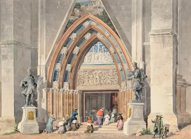 Original-Aquarell von Eduard Gurk aus 1833  | Foto: Landessammlungen NÖ Inv. Nr. KS-6536_36 