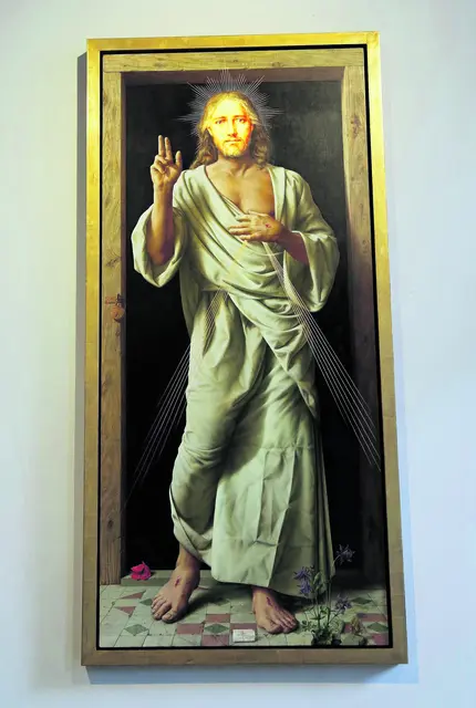 Michael Triegel: "Barmherziger Jesus" - zu sehen in der Kirche St. Peter und Paul in Würzburg, Bayern. | Foto: Kerstin Schmeißer-Weiß (POW)