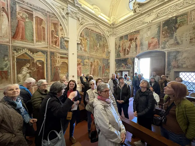 Campione. Die Wallfahrtskirche Santa Maria dei Ghirli in der italienischen Enklave im Tessin erstaunt uns mit Fresken aus dem 13. Jh.