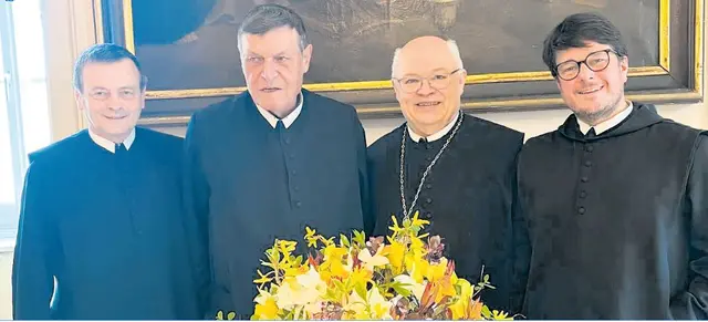 Prior P. Laurentius Resch, Berthold Heigl, Abt Petrus Pilsinger, P. Florian Ehebruster. 
 | Foto: zVg