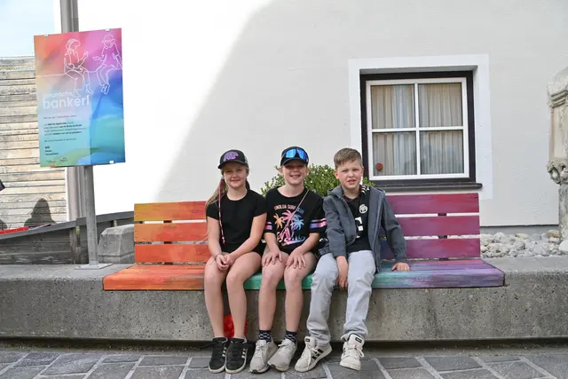 Das Gesprächsbankerl in Schladming ist 
Ausruh- und Kommunikationsplatz. | Foto: Griesebner
