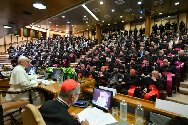 Papst Leo XIV. präsentierte persönlich sein mit Spannung erwartetes Lehrschreiben über die KI, die eine Wegscheide der Menschheit markiere. | Foto: KNA