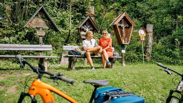 Entlang der neuen Radpilgerwege nach Mariazell  liegen Kirchen, Kapellen und Marterln als spirituelle Wegstationen. | Foto: TV Hochsteiermark / Roman Königshofer