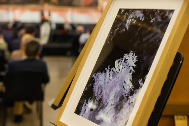 Ausgezeichnet und ausgestellt: Die im Rahmen von THEOLYMPIA prämierten Fotos konnten bei der Festveranstaltung im Grazer Minoritensaal besichtigt werden. | Foto: Neuhold