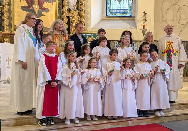 Es feierten 12 Kinder in der Pfarre Judenau ihre erste Heilige Kommunion zum Thema "Ich bin ein Schatz Gottes". | Foto: zVg