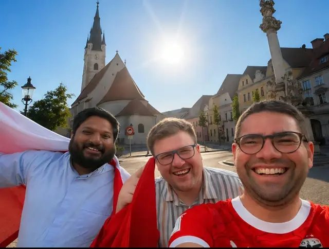 Bild sind v. l.: Kaplan P. Shyne Kurian, Pastoralassistent Christian Zeitlberger und Pfarrer P. Clemens Hainzl.