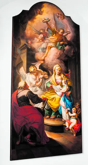 Gemälde „Unterweisung Mariens durch Anna und Joachim“, 
in der Pfarrkirche Loosdorf.
 | Foto: Museum am Dom